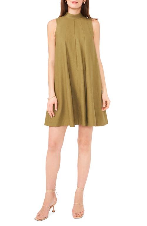 Shop Halogenr Halogen(r) High Neck Trapeze Dress In Olive Drab