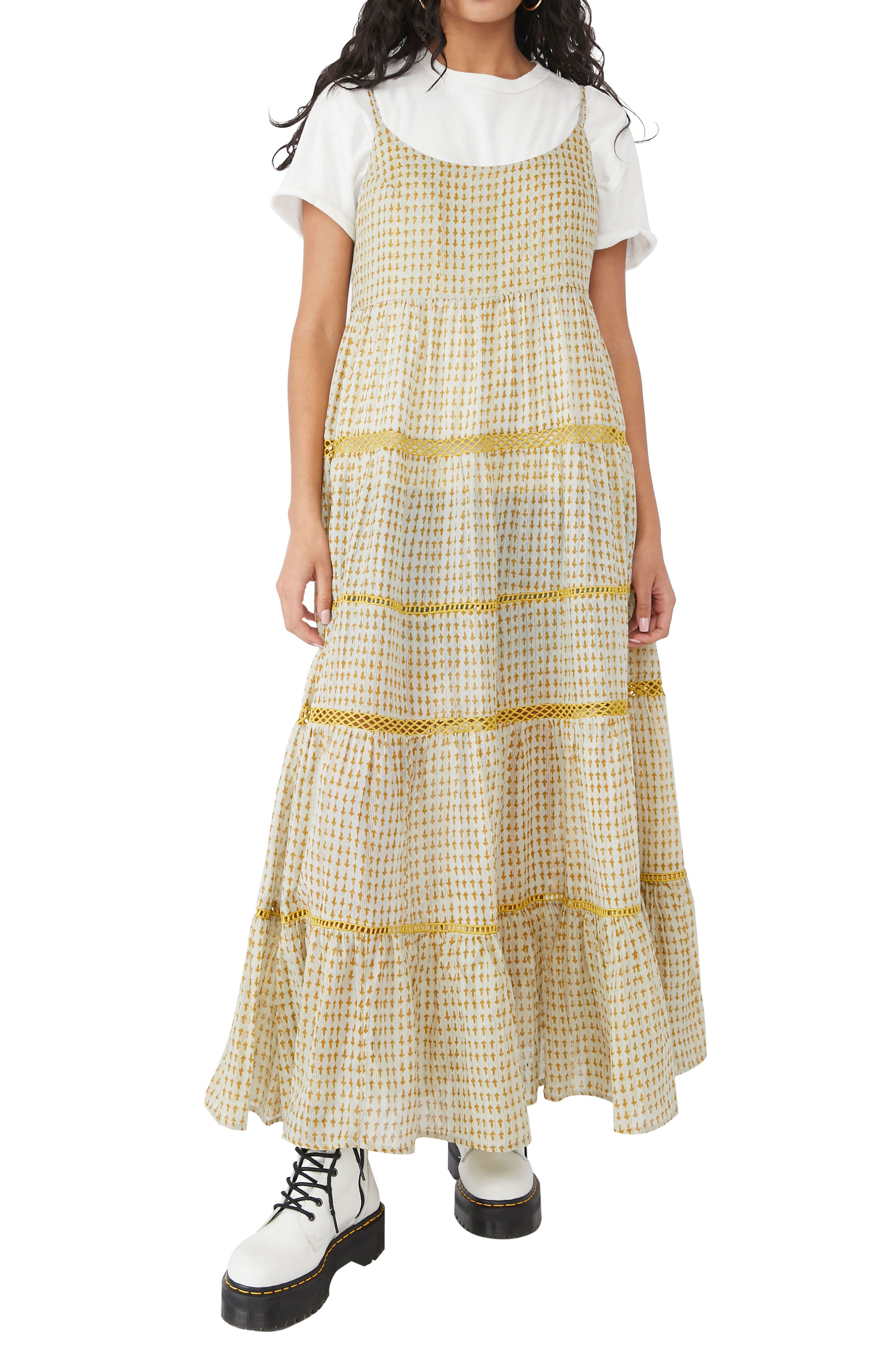 People Midnight Dance Maxi Slip Dress 