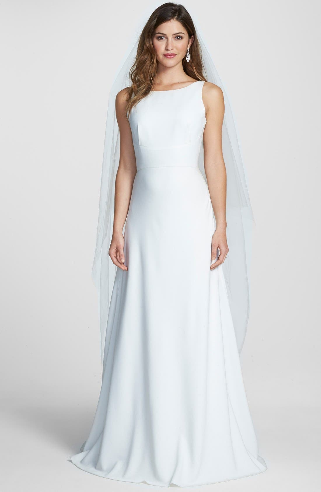 Jesus Peiro Embellished V-Back Crepe Dress