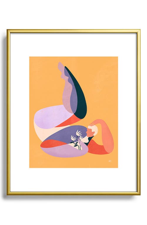 Deny Designs Self Love No.3 Framed Art Print in Golden Tones at Nordstrom