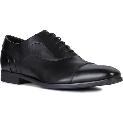 Geox New Life Cap Toe Oxford, Black