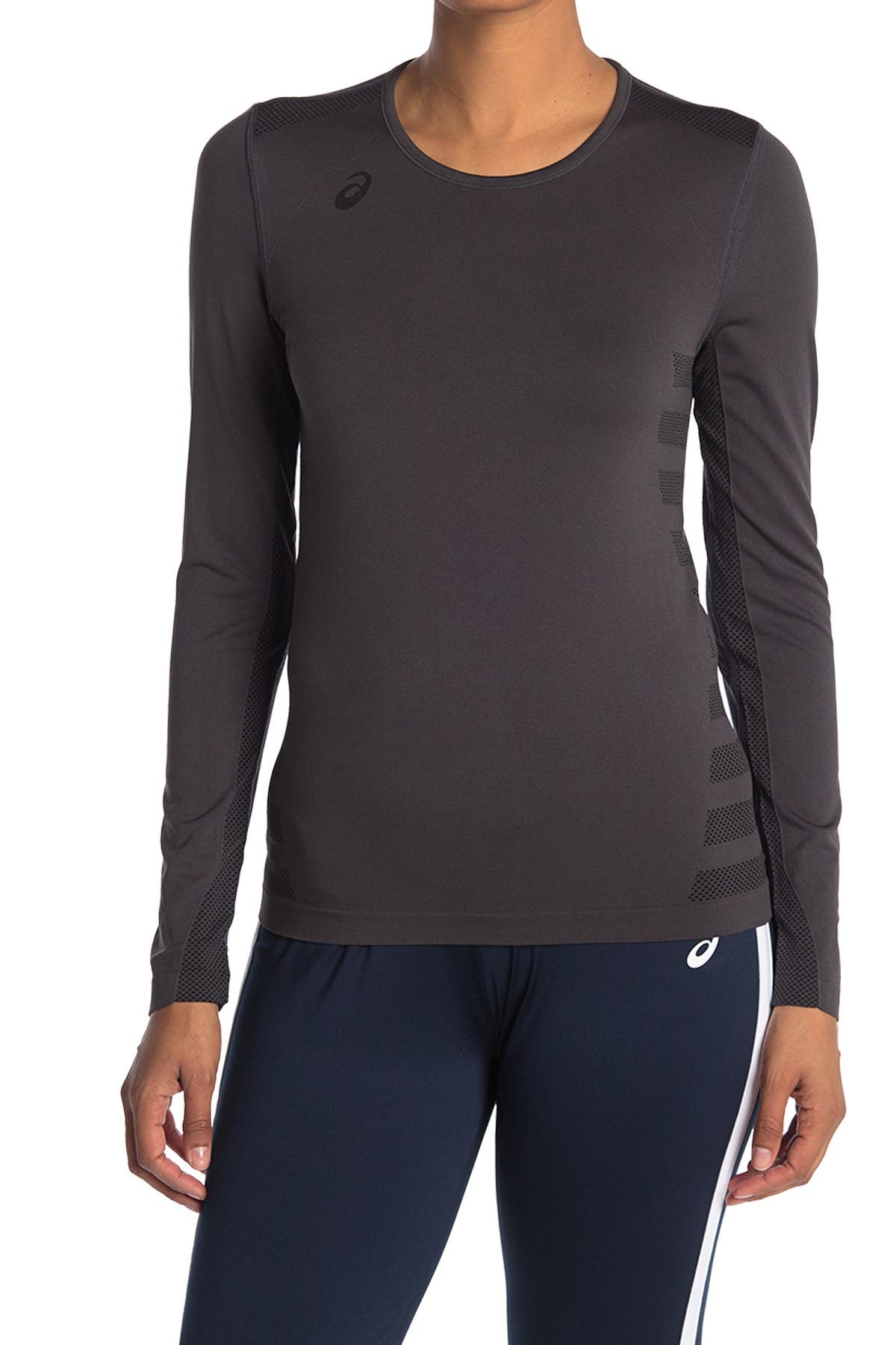 Asics Tactic Court Long Sleeve Jersey In Open Grey34