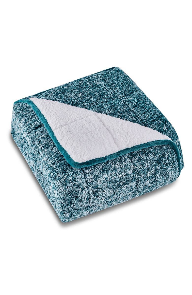 Teddy Faux Shearling Weighted Throw Blanket 12 Lb Hunter Green Nordstromrack
