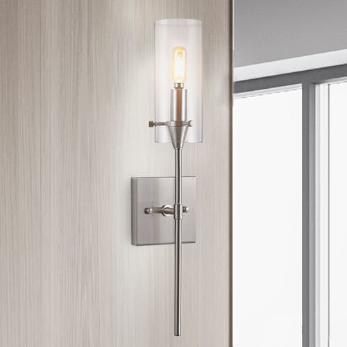 Jonathan Y Cato 1-light Bohemian Farmhouse Iron/glass Led Sconce In Brass Gold