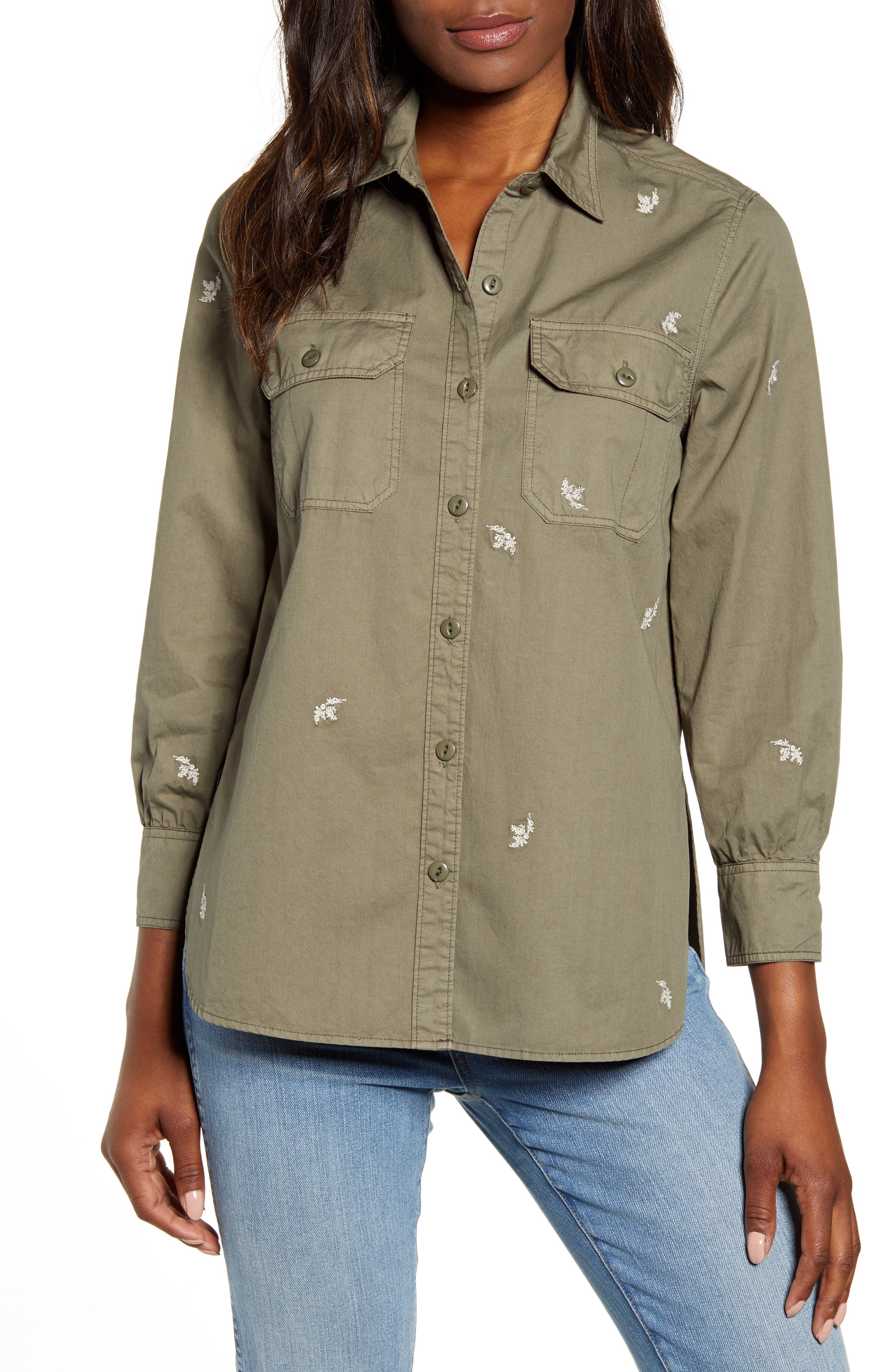 women's utility shirt jacket