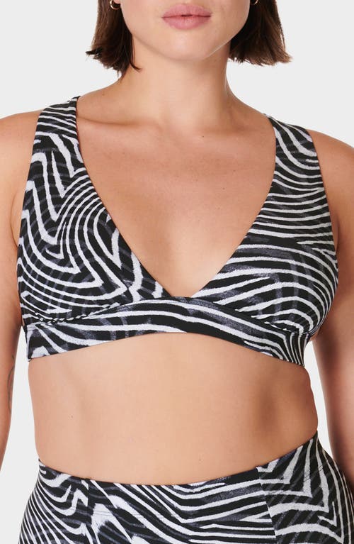 Peninsula Bikini Top in Grey Exposure Print