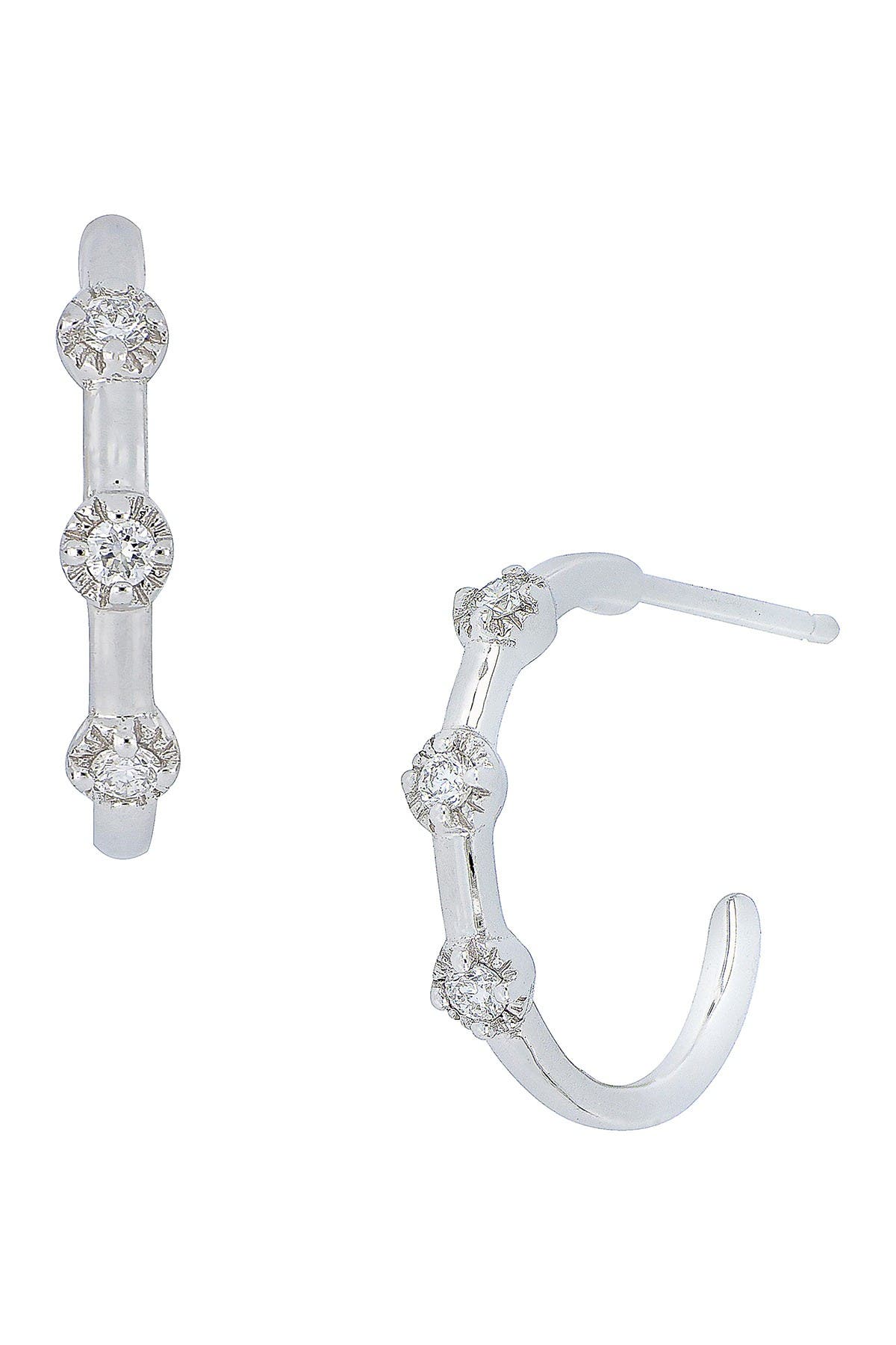 bony levy diamond hoop earrings