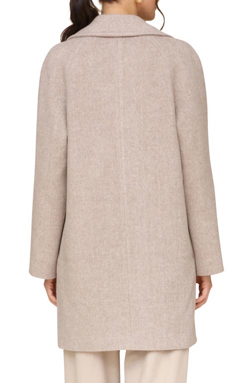 Shop Avec Les Filles Walker Notch Lapel Coat In Stone Grey