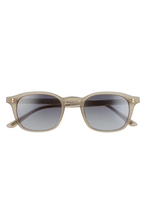 Quinn 50mm Polarized Sunglasses in Matte Tea/Grey