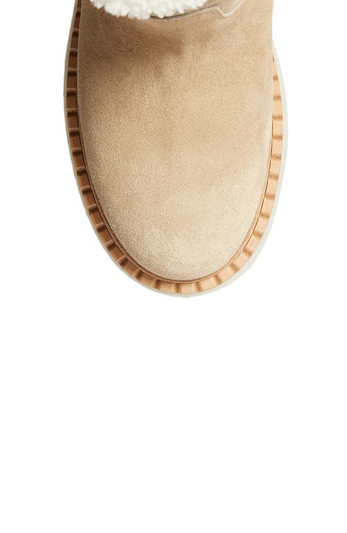 Prada Evolve Genuine Shearling Bootie In Ecru