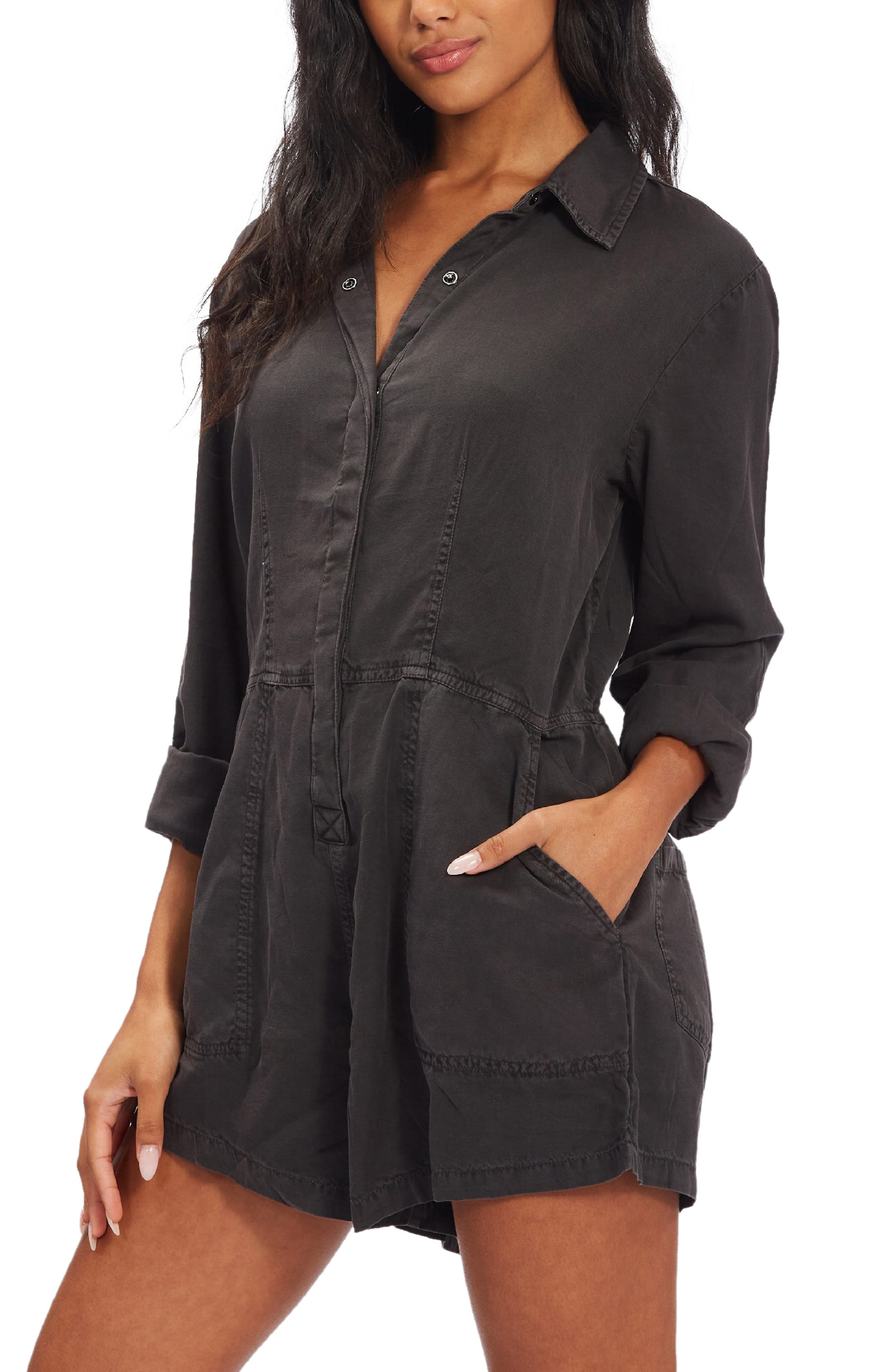 long sleeve romper shorts