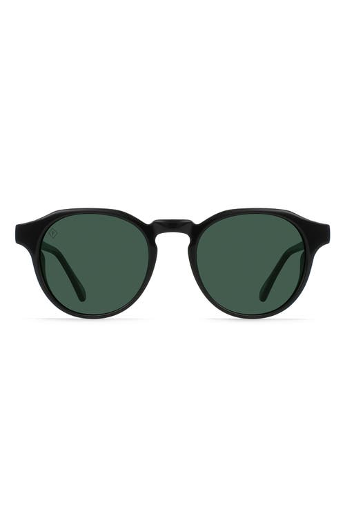 Expedition Remmy 50mm Round Sunglasses in Recycled Black/Exp Green