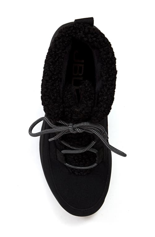 Jbu Freeze Faux Fur High Top Sneaker In Black