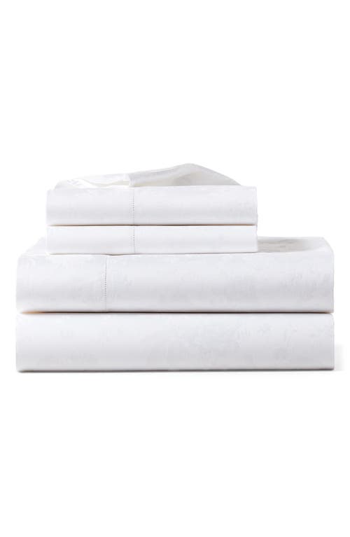 Ralph Lauren Bethany 350 Thread Count Organic Cotton Flat Sheet in Studio White at Nordstrom