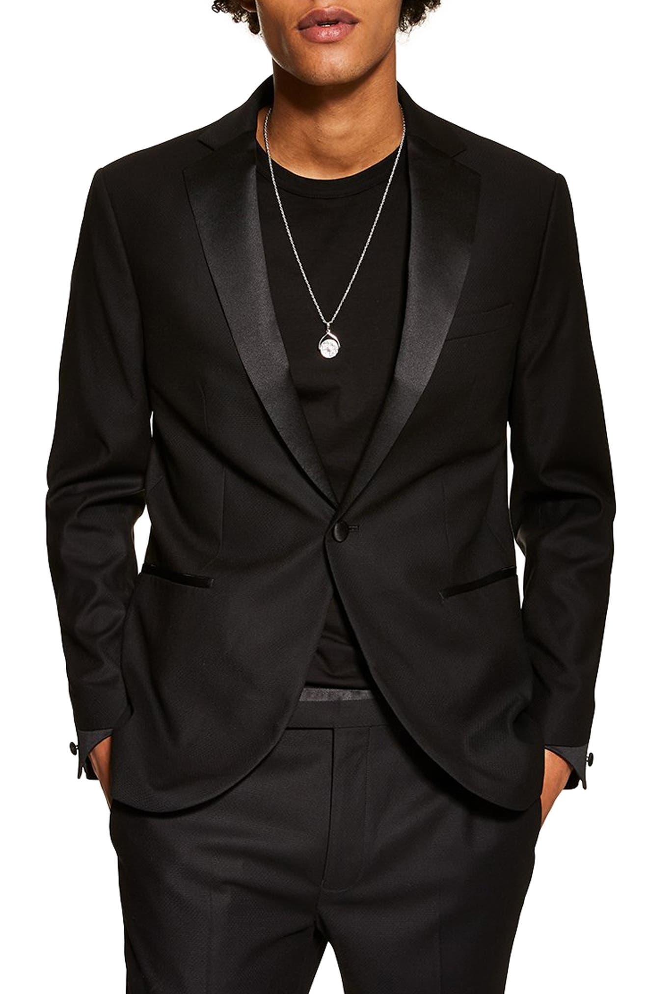 Topman Slim Fit Tuxedo Jacket Nordstrom