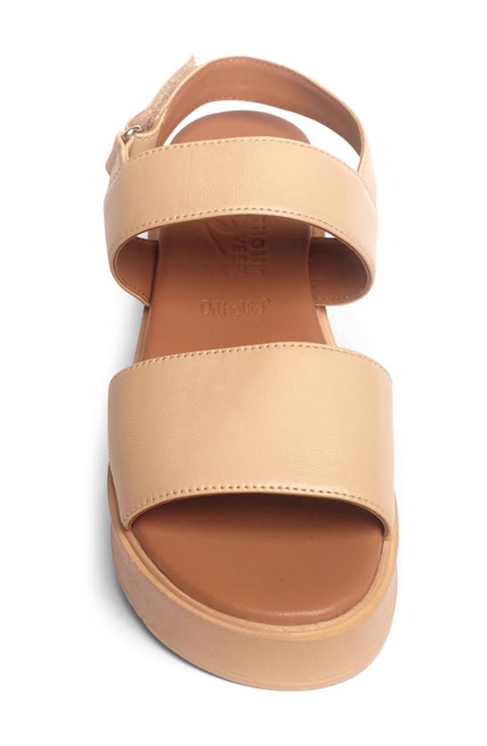 Anthony Veer Maja Slingback Platform Sandal In Beige
