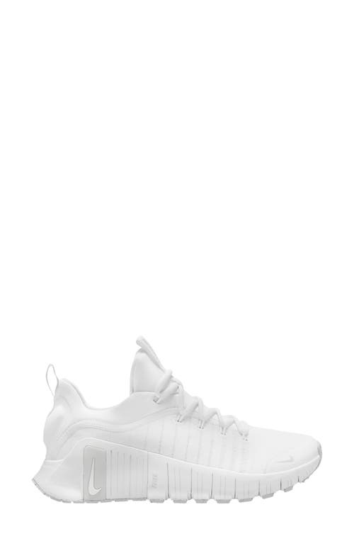 Nike Free Metcon 6 Training Shoe In White/ Platinum Tint