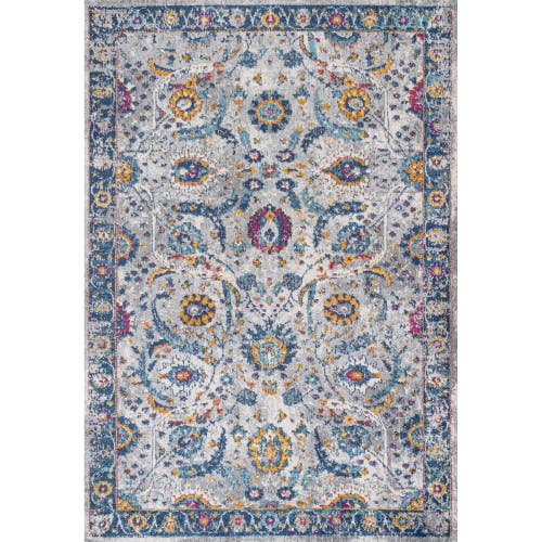 Jonathan Y Izil Modern Persian Area Rug In Light Gray/blue