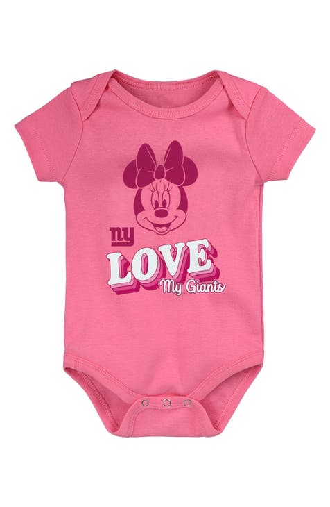 x Disney Minnie Mouse Love My New York Giants Cotton Bodysuit (Baby)