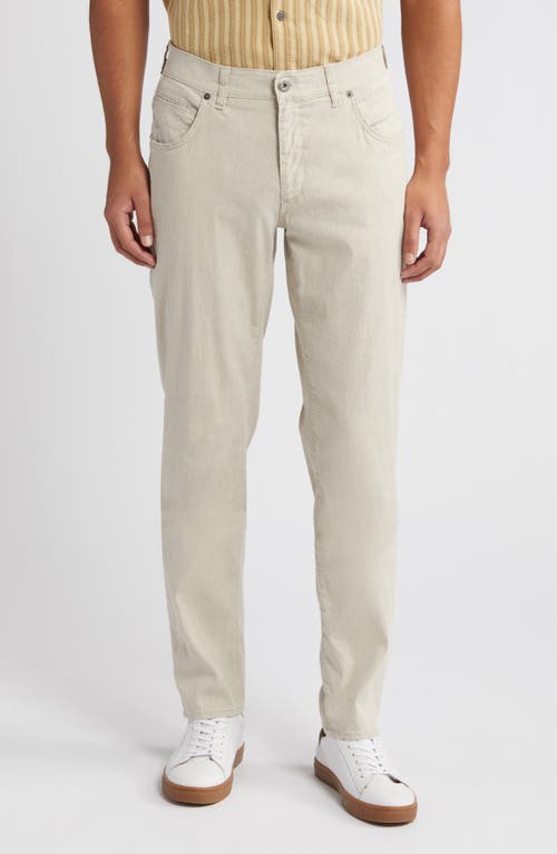 Cadiz Five-Pocket Straight Leg Linen & Cotton Pants in Cosy Linen