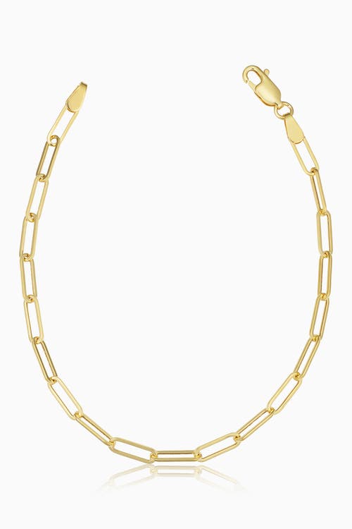 Shop Oradina 14k Gold Venice Link Bracelet In Yellow Gold