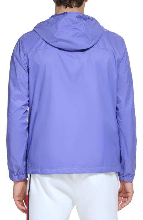 Tommy Hilfiger Hooded Rain Slicker Jacket In Very Peri