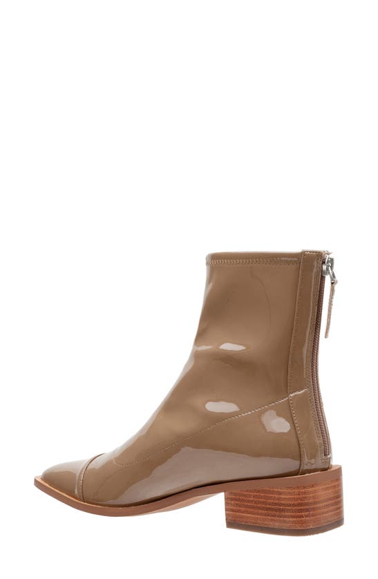 Linea Paolo Venata Block Heel Bootie In Toffee