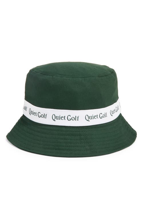 Logo Golf Bucket Hat in Forest