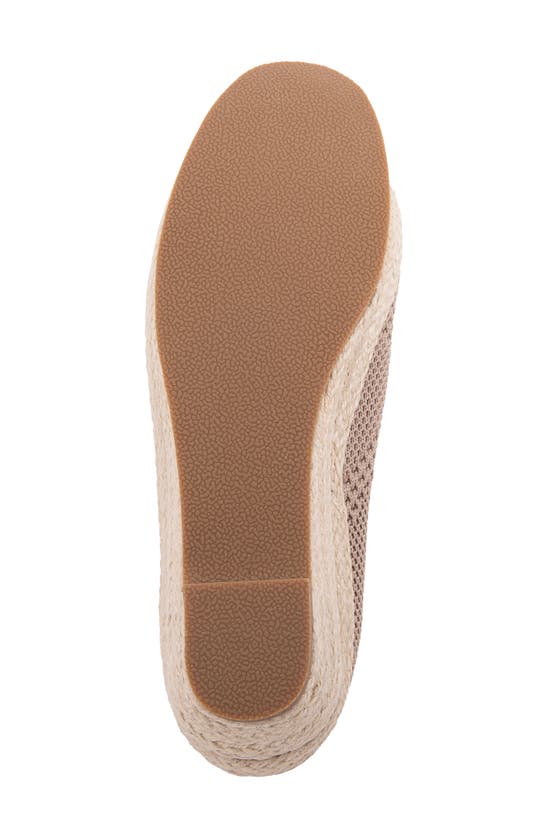 Shop David Tate Bianca Stretch Espadrille Pump In Taupe