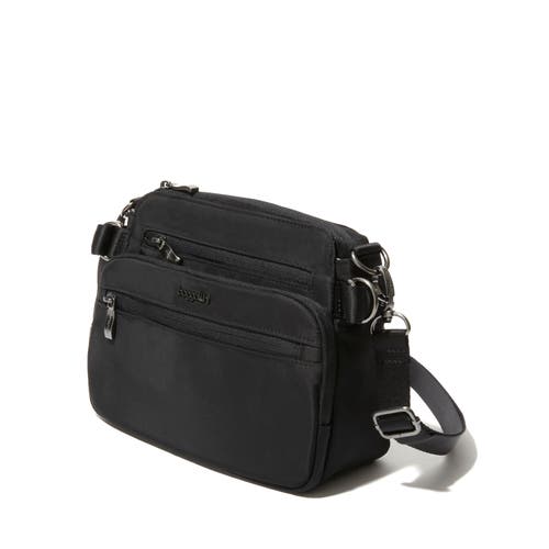 Shop Baggallini Marais Crossbody Bag In Black Twill