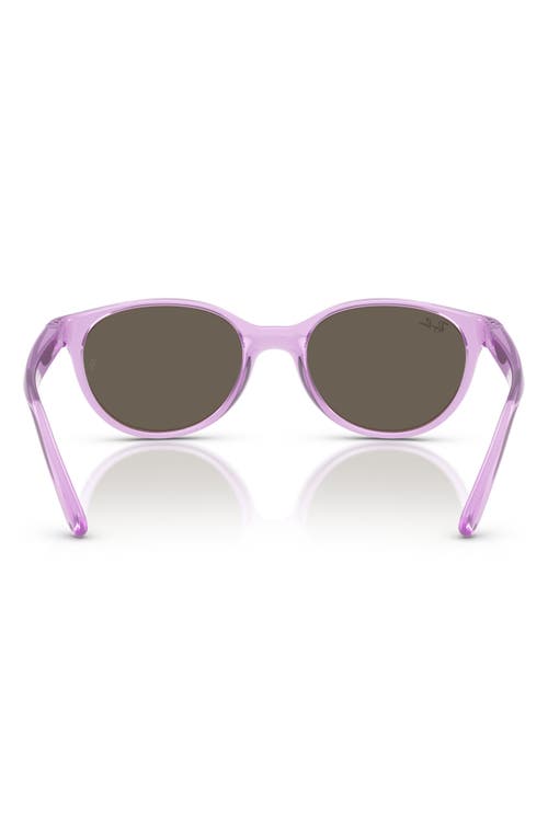 Ray Ban Ray-ban Kids' 47mm Oval Sunglasses In Transparent Violet