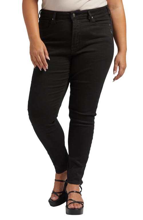 Silver Jeans Co. Infinite Fit High Waist Skinny Black at Nordstrom