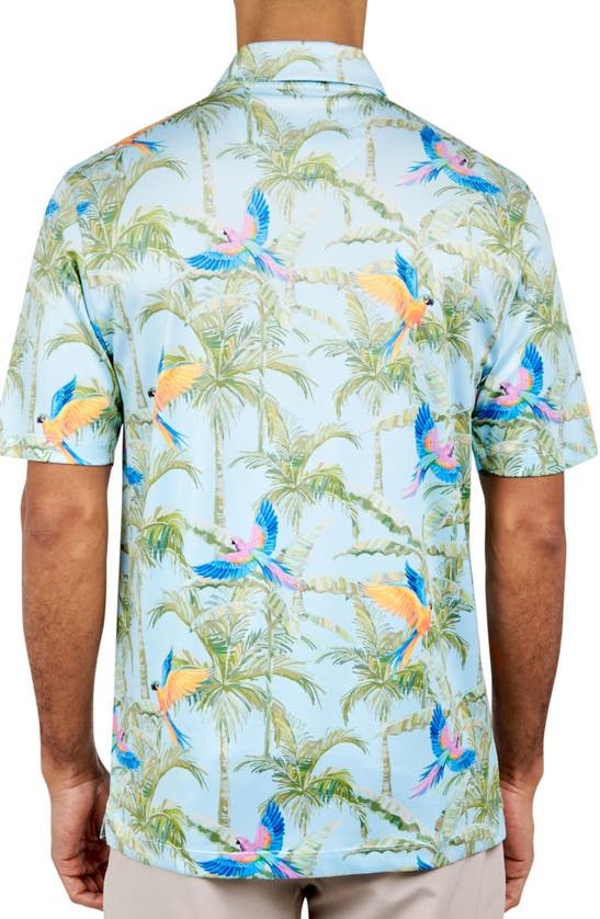Construct Parrot Golf Polo Shirt In Light Blue
