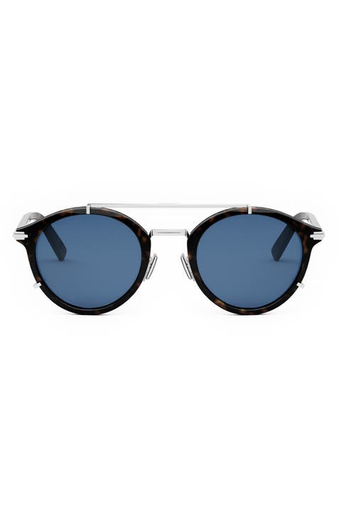 'DiorBlackSuit R7U 50mm Round Sunglasses