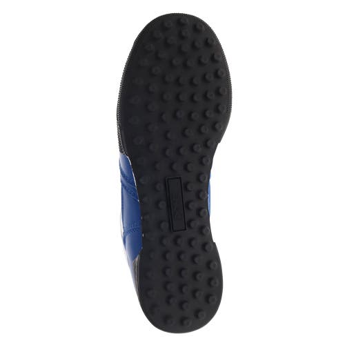 Pony Mens Astro Classic Genuine Leather Premium Lace Up Athletic Sneaker Shoe In Blue/white