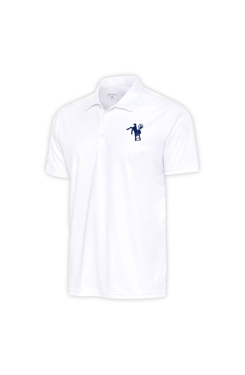 ANTIGUA Men's Antigua White Indianapolis Colts Team Logo Throwback Apex ...