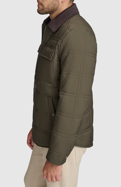 Shop Andrew Marc Hudson Quilted Jacket In Jungle