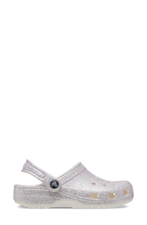 Shop Crocs Kids' Classic Glitter Clog In Mystic Glitter