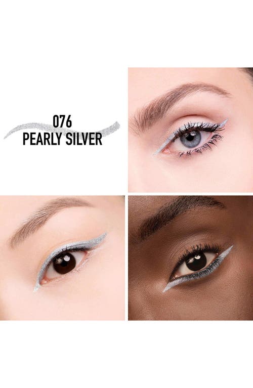 Dior .show Stylo Waterproof Eyeliner In 076 Pearly Silver
