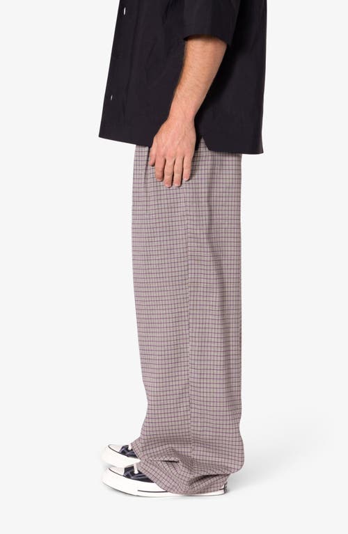 Mnml Pleated Wide Leg Cotton Pants In Taupe