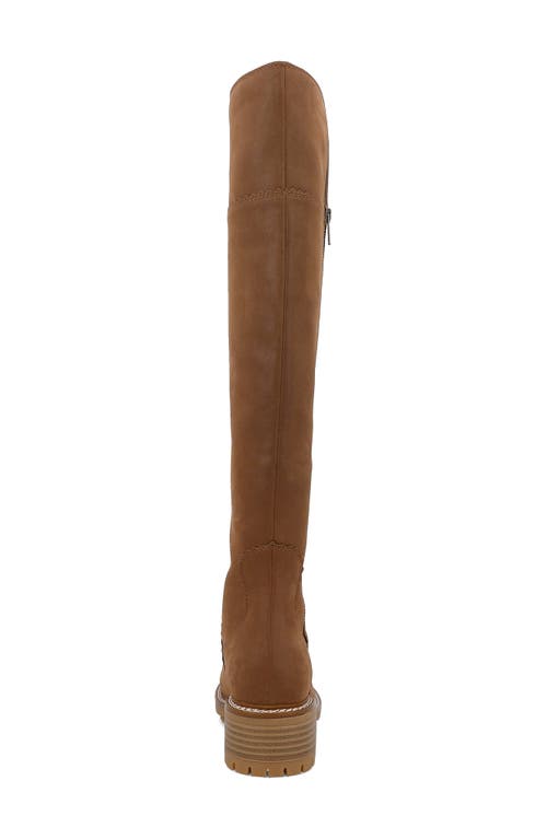 Mia Women's Pike Lug Sole Tall Boots In Cognac