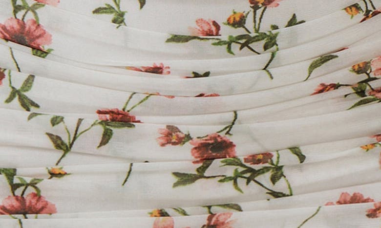 ENDLESS ROSE ENDLESS ROSE FLORAL RUCHED MINIDRESS