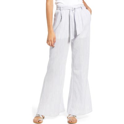 Lira Clothing Pismo Stripe Flare Pants, Grey