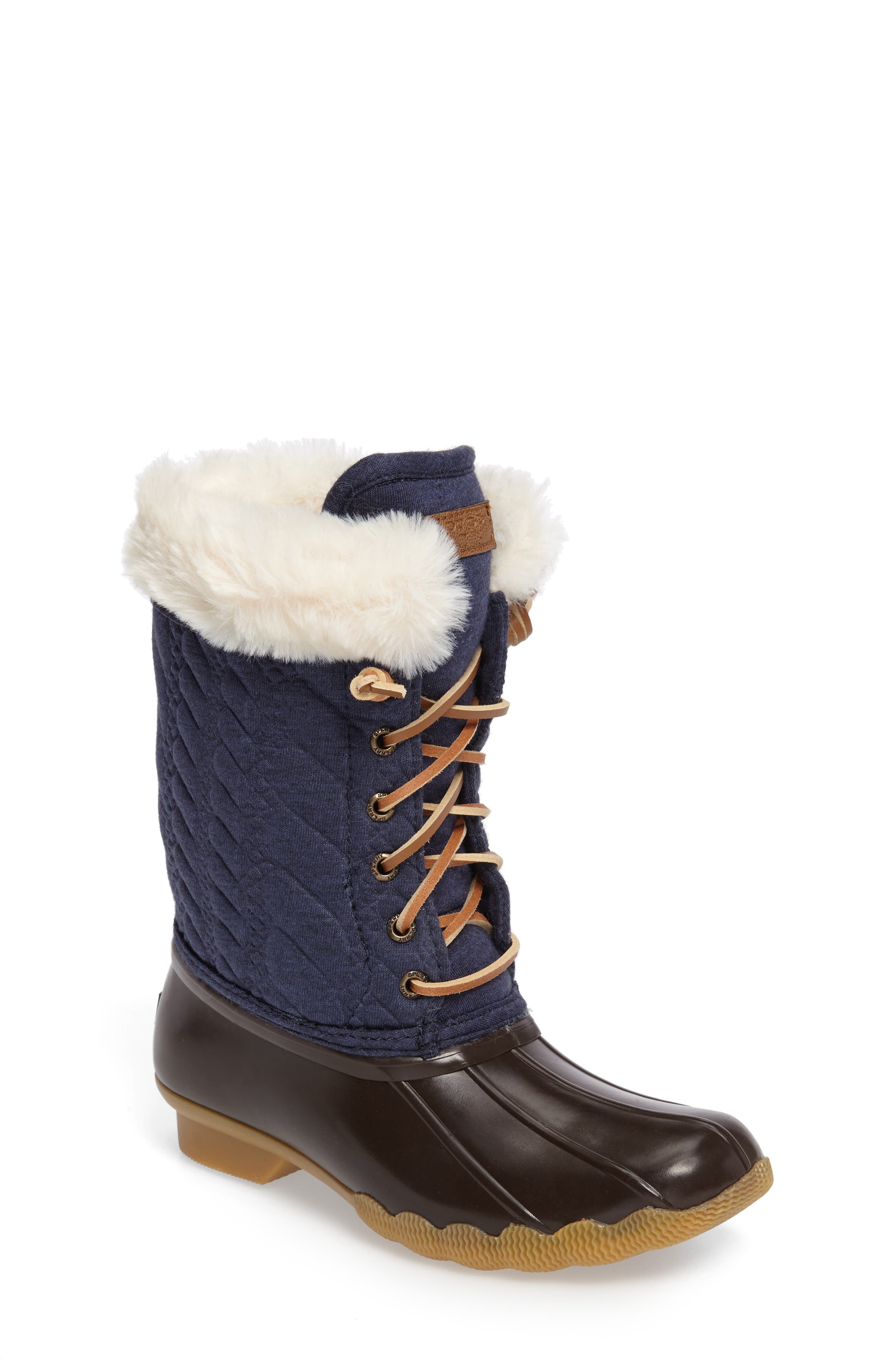 sperry boots fur