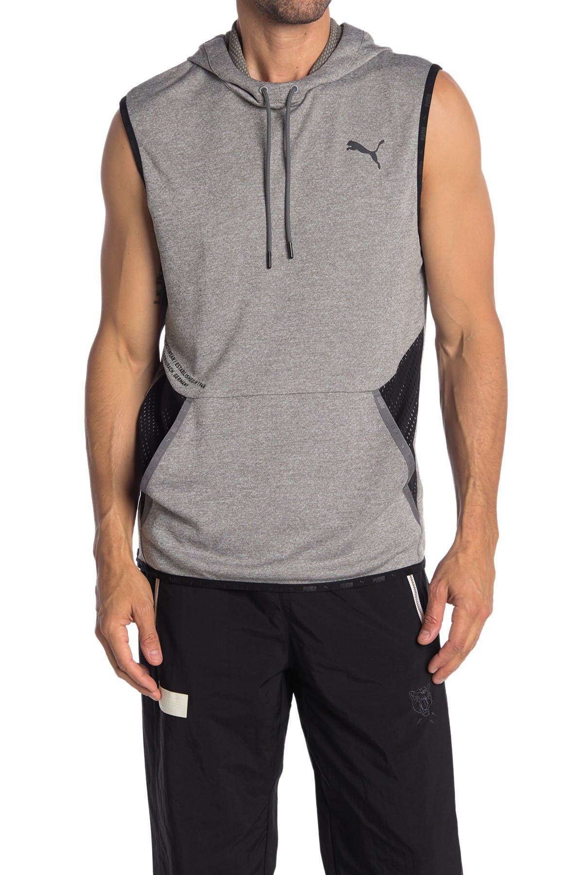 sleeveless hoodie puma