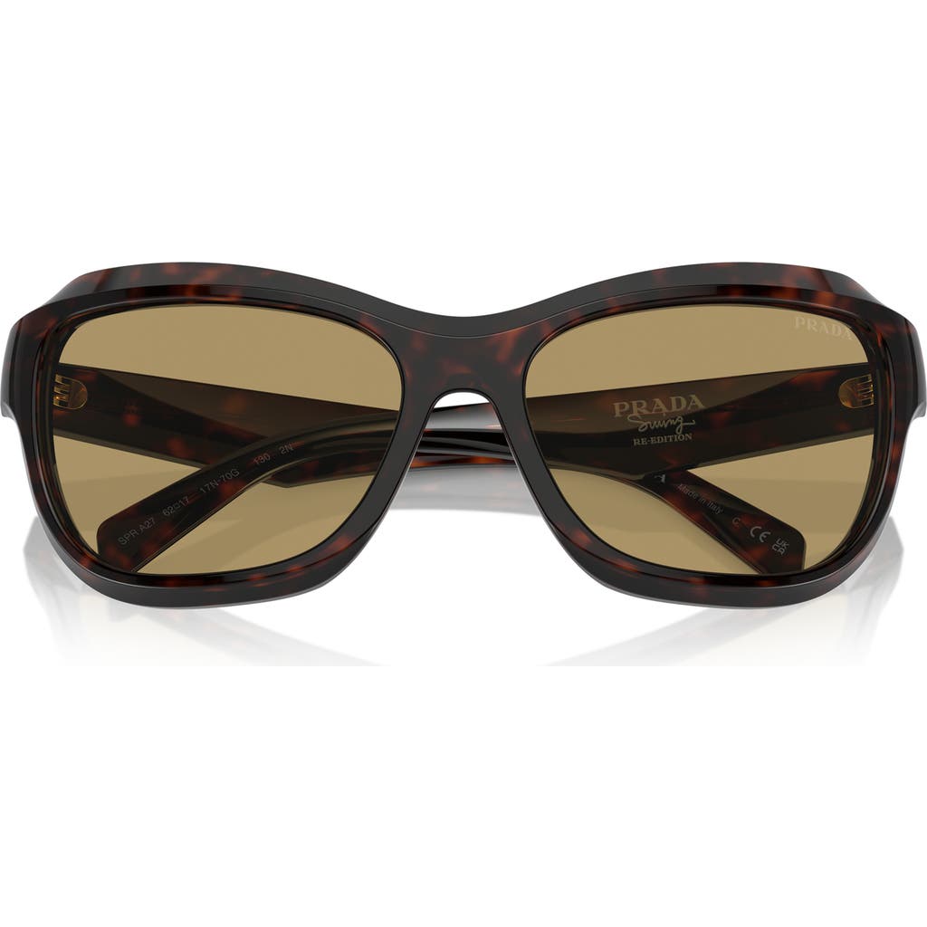 PRADA PRADA 62MM OVERSIZE BUTTERFLY SUNGLASSES