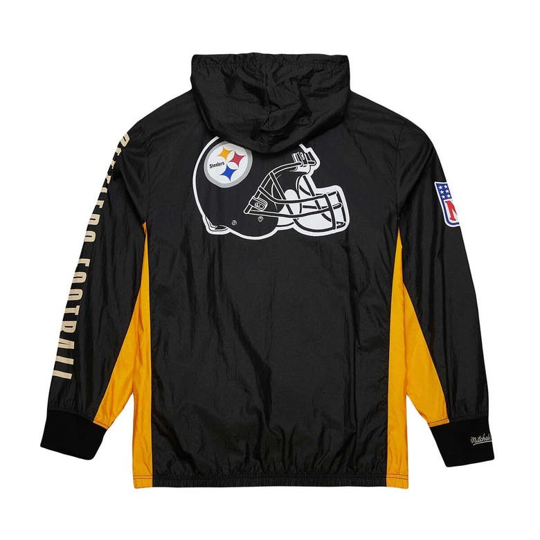 Shop Mitchell & Ness Black Pittsburgh Steelers Team Og 2.0 Anorak Vintage Logo Quarter-zip Windbreaker Ja