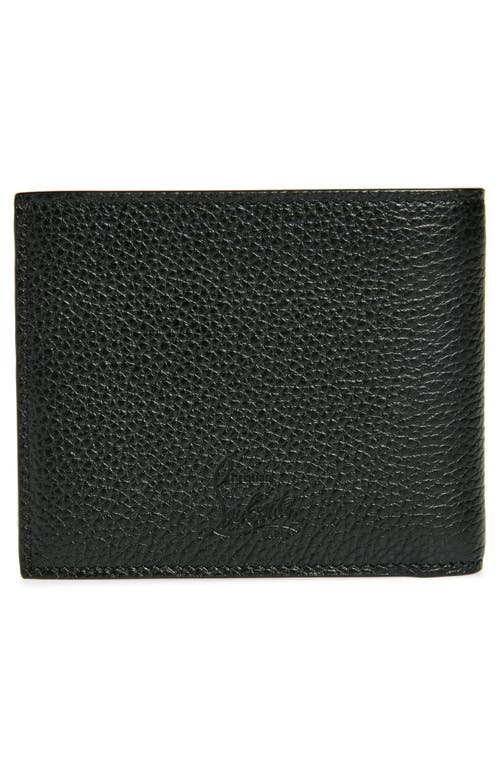 Christian Louboutin Funky Studded Leather Bifold Wallet In Black/gun Metal