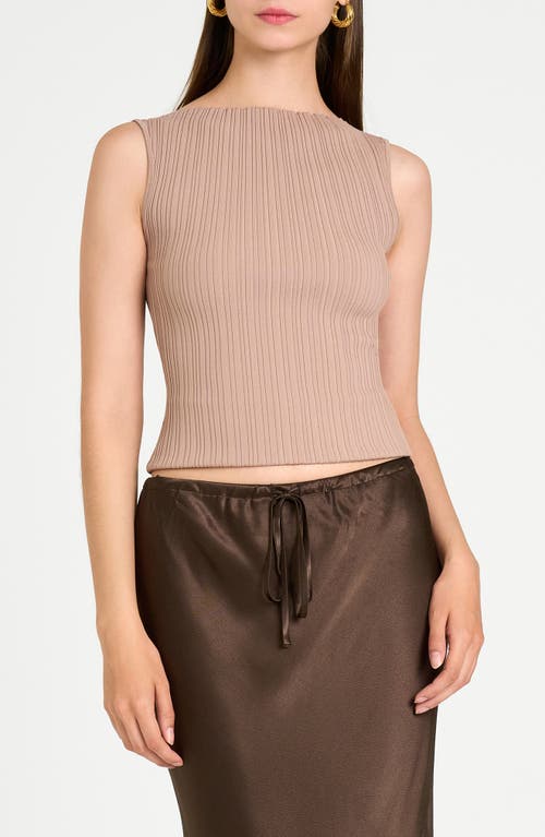 Shop Wayf Constance Rib Top In Beige