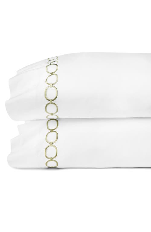 Shop Sferra Catina Set Of 2 Pillowcases In White/willow